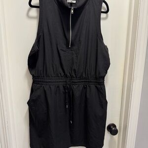Sleeveless Halter Black Dress